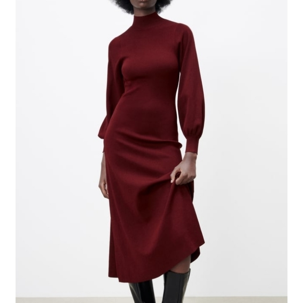 ZARA open back knit dress Limited Edition Sz-M